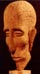 Kopf J. H., Holz, 183 cm mit Sockelstele